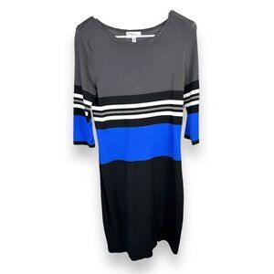 Color Block Sweater midi Dress NWT Allison Brittney